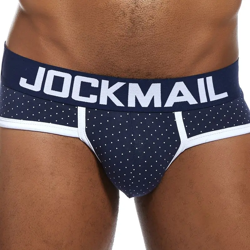 Трусы брифы JOCKMAIL мужские в горошек пикантное нижнее белье трусы из хлопка плавки