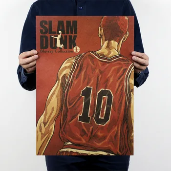 

No. 10 basketball anime Kraft Paper Classic Poster Map Home Decoration Wall Decals Art DIY Retro Decor Prints