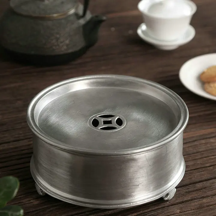 "King tea Mall" Оловянный чайный поднос для китайского чая Gongfu, блюдца, доски, чайные изделия, чайные сервизы, чайные инструменты, подарки