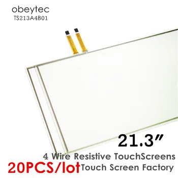 

20PCS! obeycrop 21.3" 4-wire resistive touch screen sensor, 1 warranty, Hotsales, AA 433*325 mm, TS213A4B01