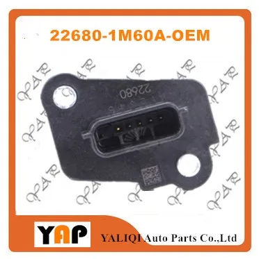 MAF датчик массы воздушного потока для FITNISSAN Altima Murano Sentra Pathfinder 1.8L 2.5L L4 22680-1M60A 22680-1MG0A 2013