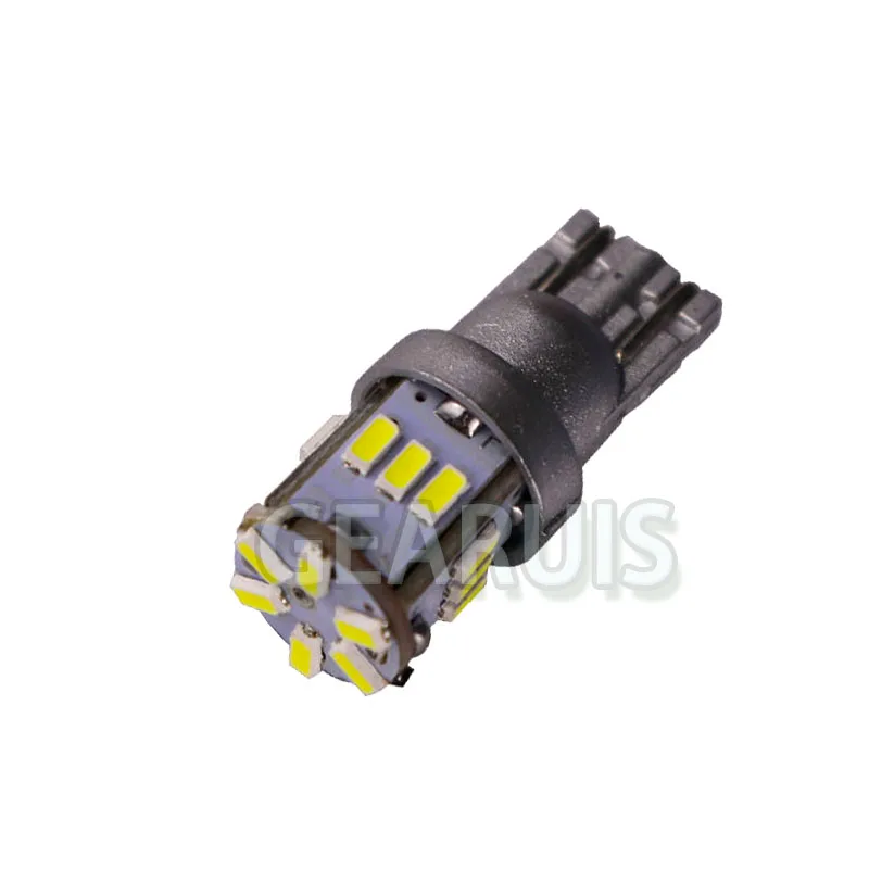 100 шт. Авто T10 светодиодный белый не Полярный 194 W5W светодиодный 168 18 SMD 3014 автомобильный суперъяркий поворота боковой фонарь освещения номерного знака Лампа AC/DC 12 V