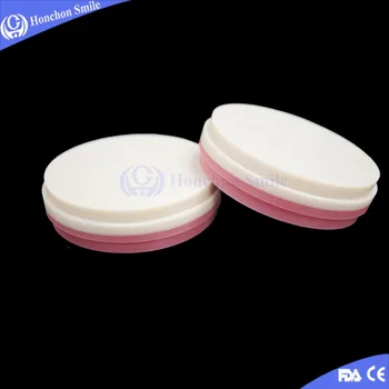 

Wholesale 3 Pieces Pink Denture PMMA OD98X22mm/Multilayer PMMA Block