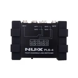 NUX Pro-Audio PLS-4 четырехканальный линейный коммутатор Noise Gate True переключатель байпаса 6 устройств с более чем 128 пресетов