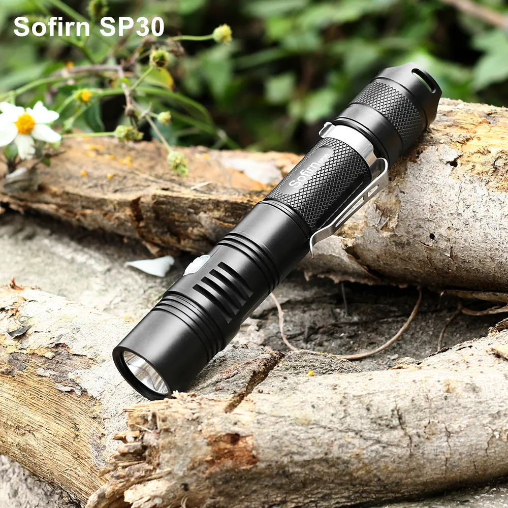 Sofirn SP30 тактический фонарь светодиодный Cree XPL 1000LM Мощный светодиодный фонарь высокой мощности светодиодный 18650 фонарь 6 режимов охоты