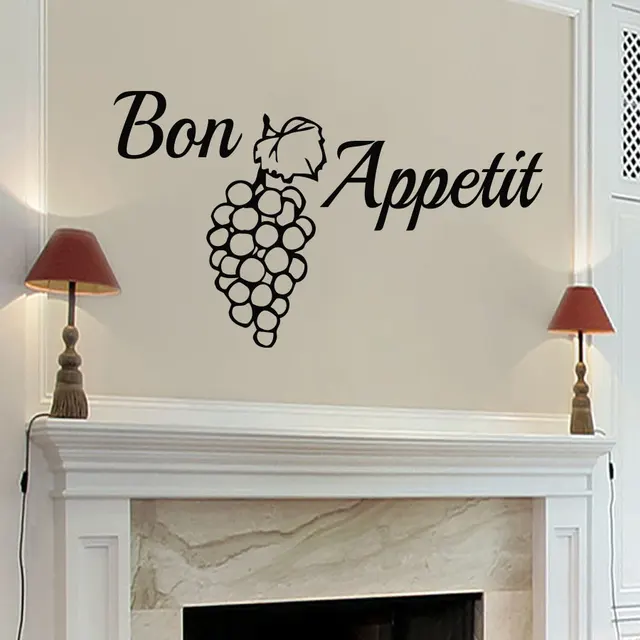 Best Price Art Mural Bon Appetit Grape Wall Sticker Removable Vinyl Creative Decals Home Decor Waterproof Dining Room Kitchen Poster M639 Best Price Art Mural Bon Appetit Grape Wall Sticker Removable Vinyl Creative Decals Home Decor Waterproof Dining Room Kitchen Poster M639