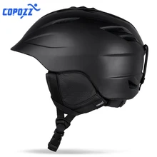 COPOZZ-casco de seguridad para Snowboard, transpirable, moldeado integralmente, para hombre y mujer, tamaño de 55-61cm