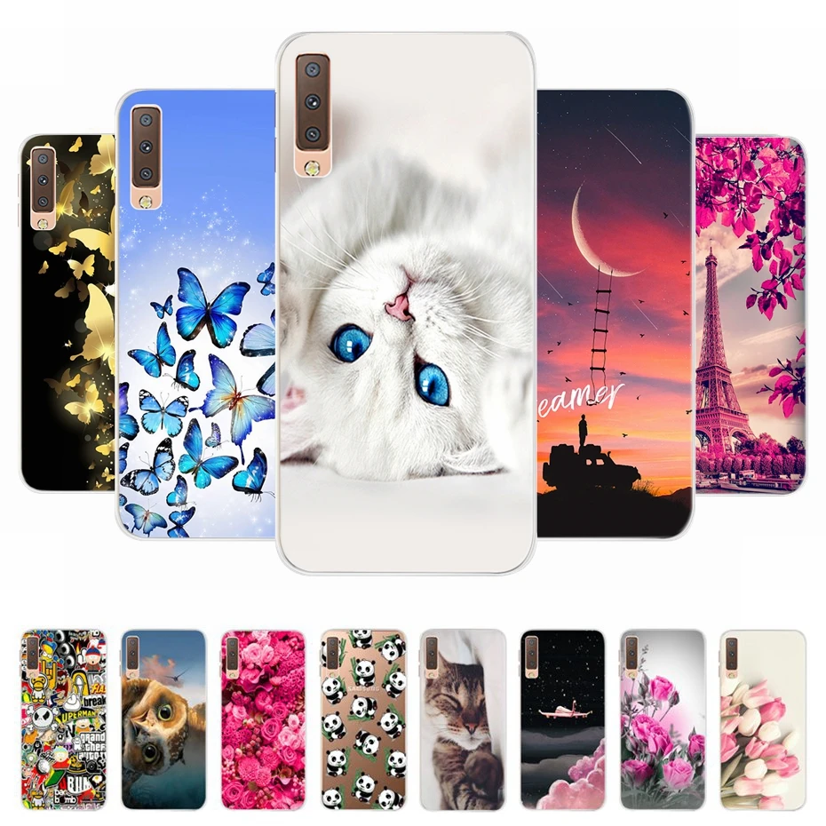 

TPU Printing Phone Case For Samsung Galaxy A7 A6 A8 Plus A9 2018 Cover Silicone Soft Case Bumper for Samsung A750 A920 2018 Case