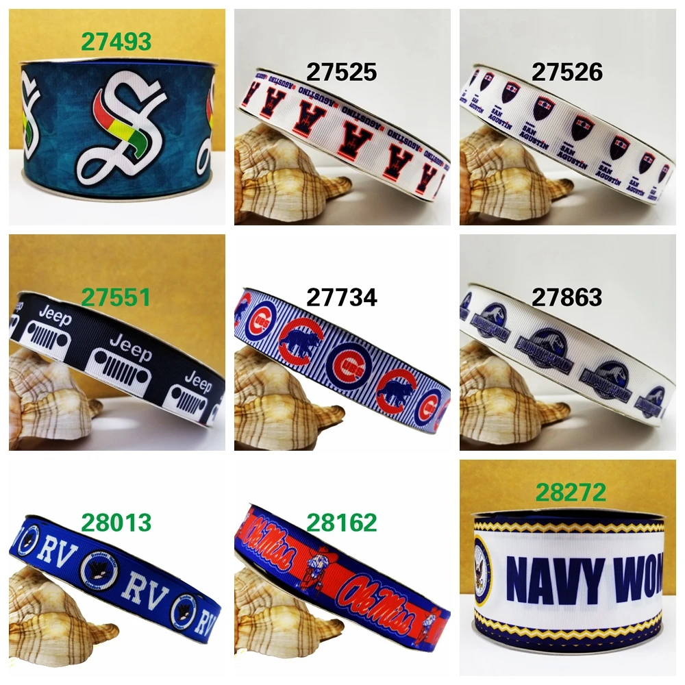 

Free shipping 2019 new arrival ribbons Hair Accessories ribbon 10 yards printed grosgrain ribbons 27493