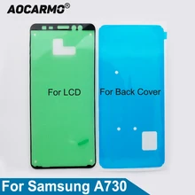 Aocarmo ЖК-экран, клейкая задняя крышка для батареи, клейкая лента для samsung Galaxy A730 A8 Plus A730F A8