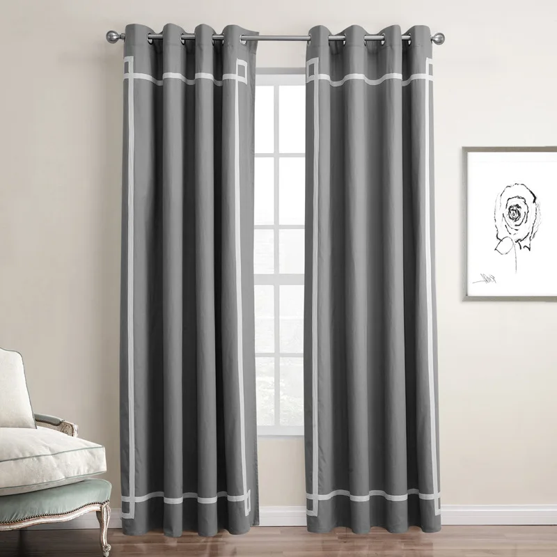 Thermal Insulated Blackout Panel Curtains for Living Room Bedroom