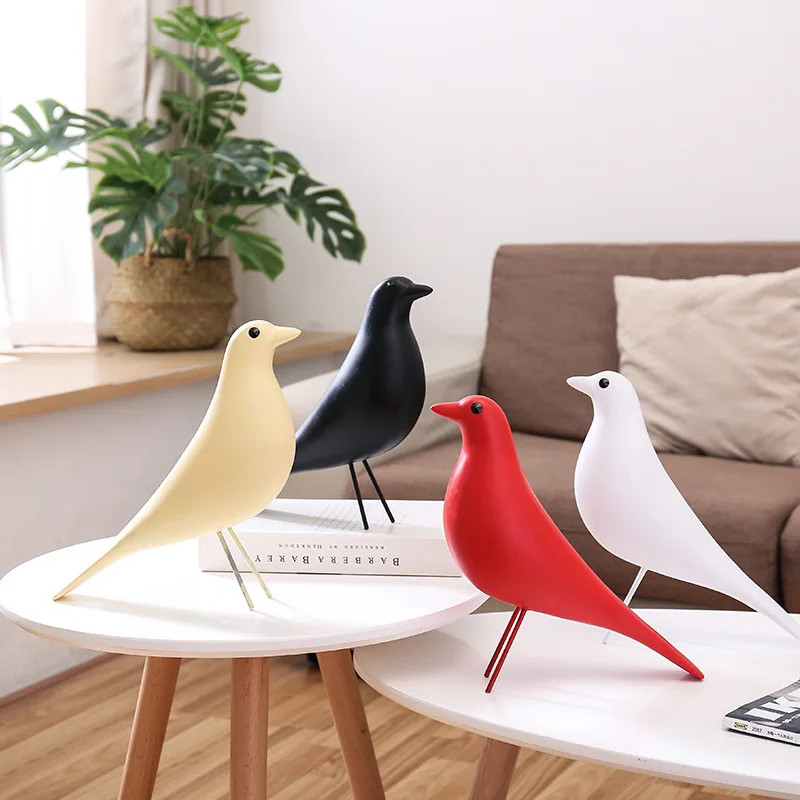 

Home decoration Europe Resin Bird Decoration Crafts Originality Minimalism Peace dove Figurines Miniatures Birdie Home decor