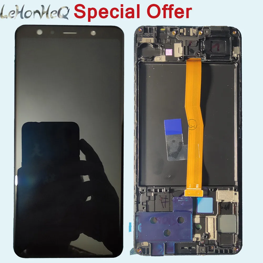

6.0" Original For Samsung Galaxy A7 A750 A750F Touch screen Digitizer LCD Display Assembly For samsung A750 SM-A750FN with Frame