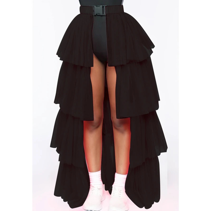 Женская юбка-пачка летняя сетчатая фатиновая юбка-пачка с высокой талией юбки с турнюром танцевальная юбка бальное платье однотонная уличная Женская юбка