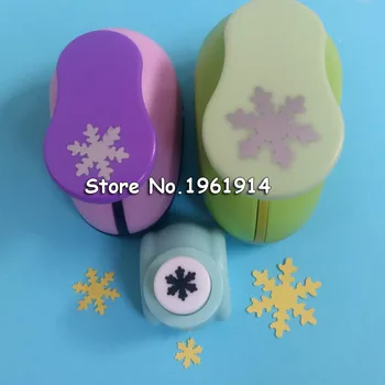 

3pcs snowflake paper punch 9mm 15mm 25mm shapes craft punch diy puncher paper cutter scrapbooking punches scrapbook 1 inch 5/8