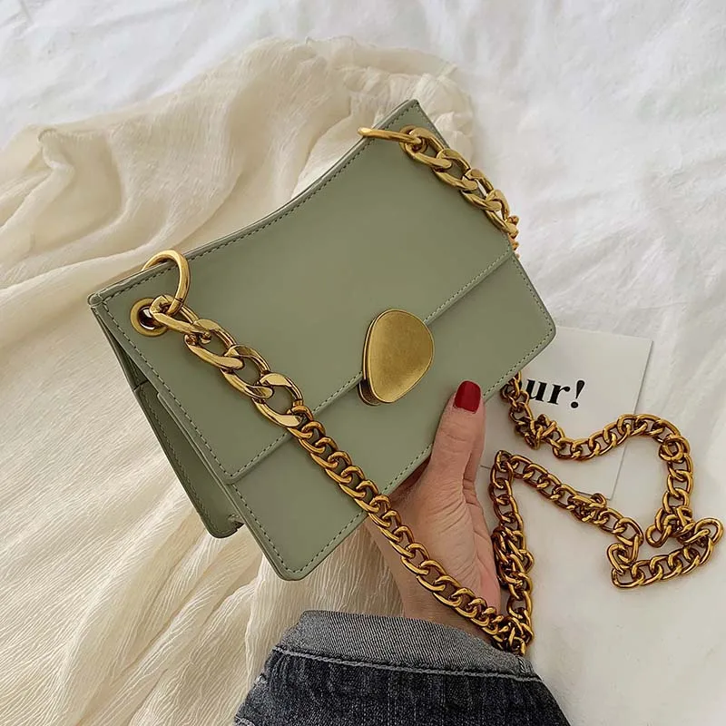 Senior sense small bag female 2019 new Korean version of the wild chain shoulder bag fashion foreign gas Messenger small square