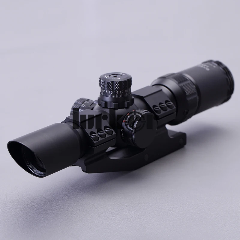 Hlurker 1-4x28mm IR оптический прицел с подсветкой красный/зеленый Mil-Dot Сетка/оптический прицел оптический с 30 мм консольным креплением