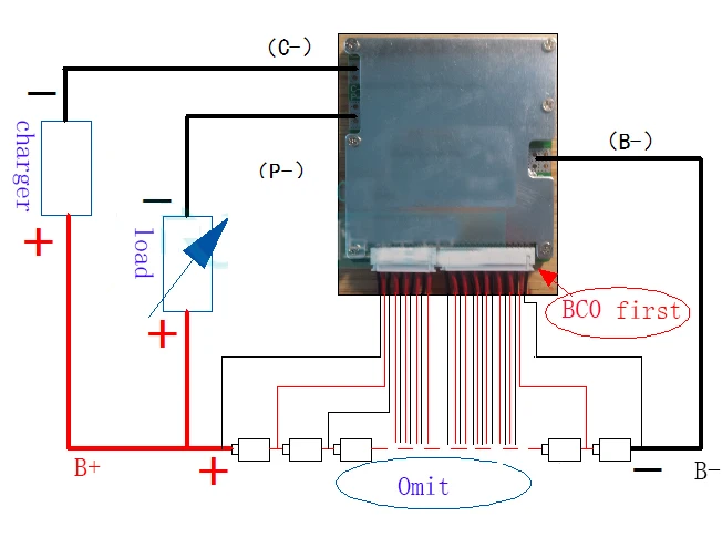 16S 60A версия D lipo литий-полимерная BMS/PCM/PCB плата защиты батареи для 16 упаковок 18650 литий-ионная батарея с балансом