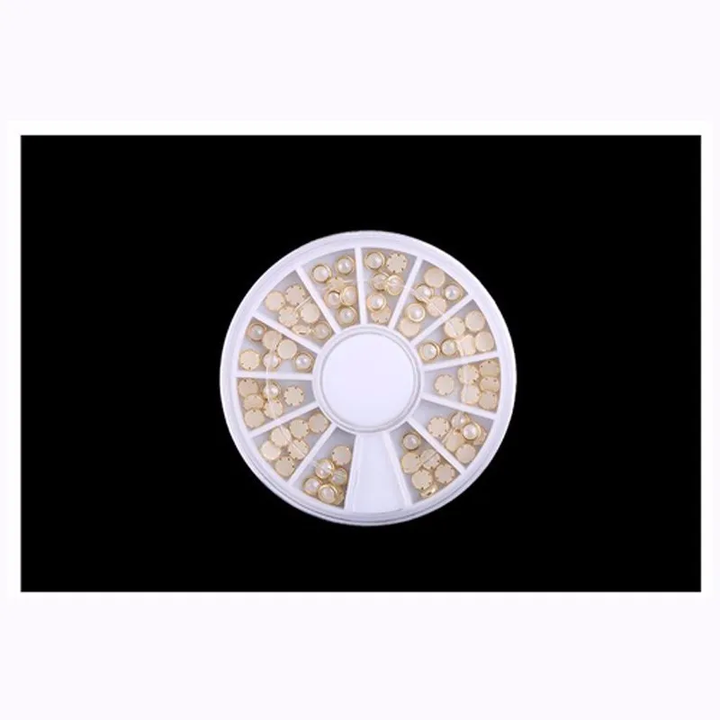 AddFavor 3D Блеск DIY аксессуары для маникюра Стразы акриловые украшения для дизайна ногтей края блестки круглые жемчужные стразы