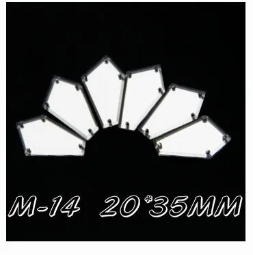 

50pcs 20*35cm sew on mirror piece ,Fashion DIY cloth garment decoration accessory