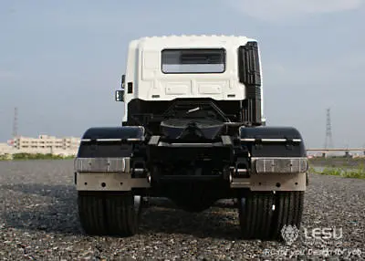 LESU 1/14 RC HN700 4*2 Модель тягача прицепа грузовика Металлическое шасси 2 оси Tmy