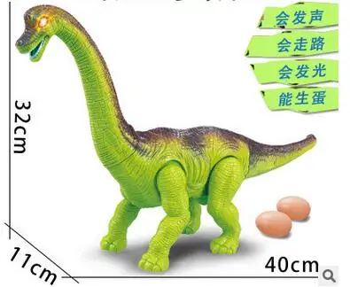 Детские игрушки Электрический ходячий динозавр игрушки модель светящаяся музыка моделирование развивающие игрушки - Цвет: Армейский зеленый