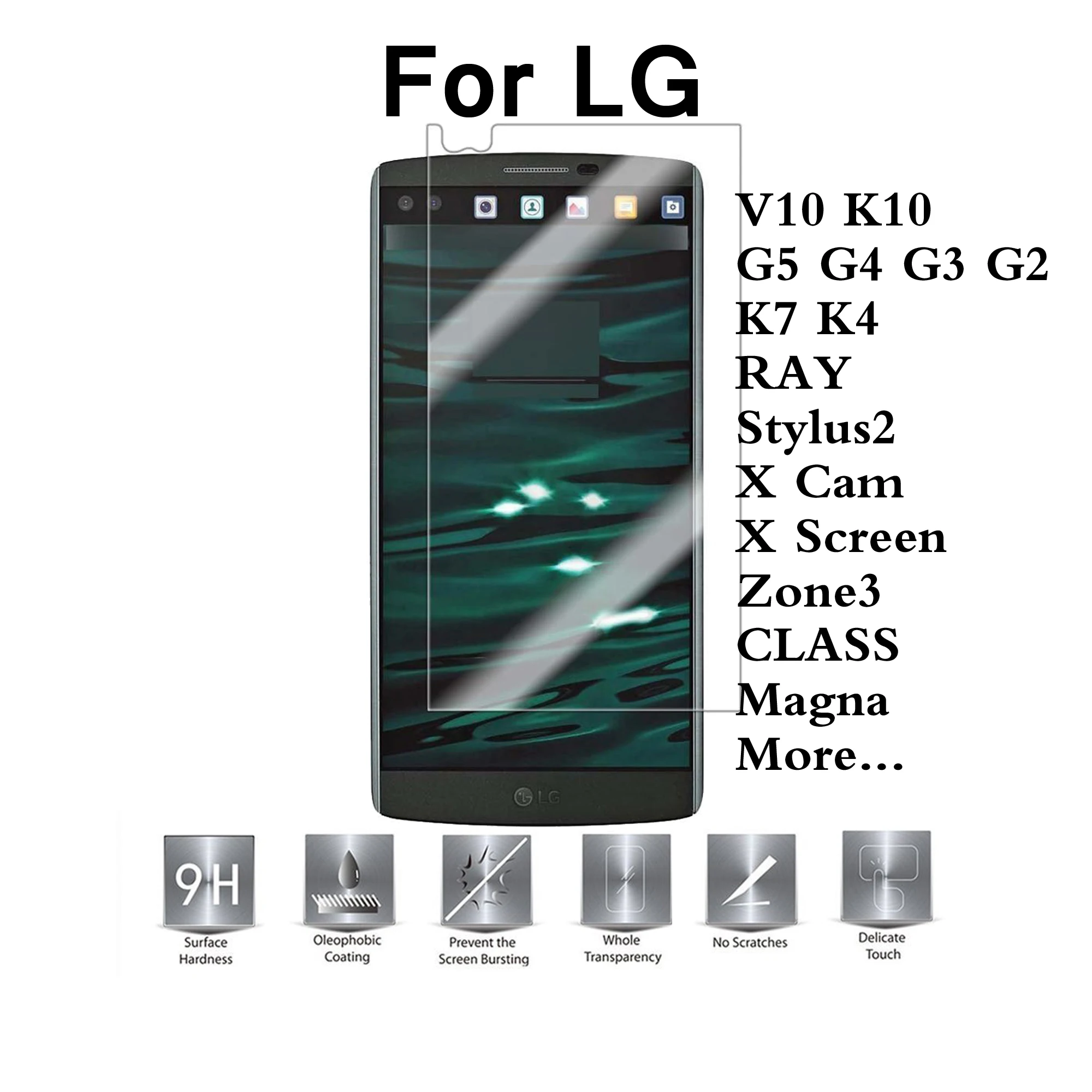 3/набор для LG V10 K10 K7 K5 Стекло Magna духу Леон радость G5 G4 G3 G2 AKA 0 26 мм Экран Защитная