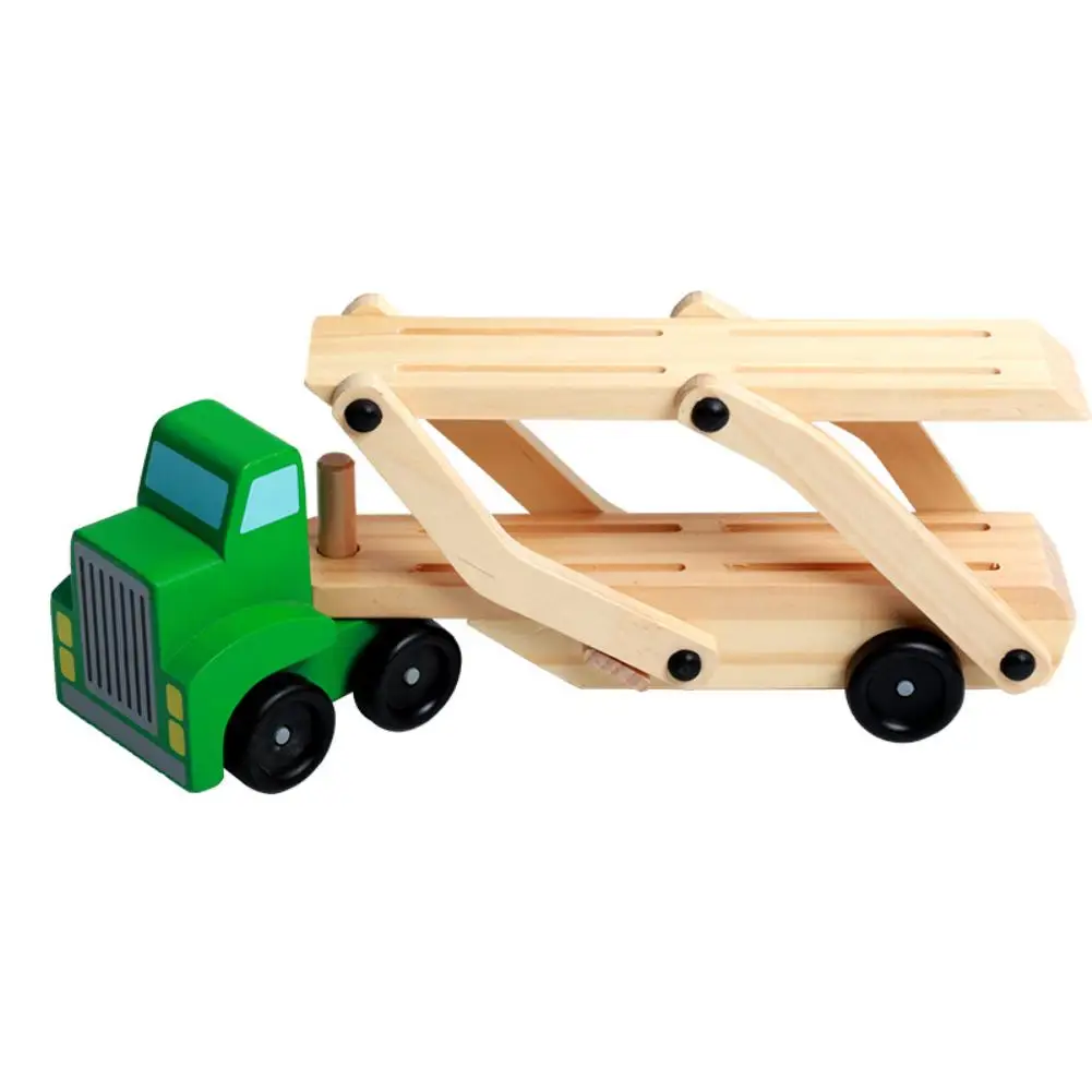 LeadingStar двухэтажный автомобиль Развивающие дизайнер игрушечные транспортные средства детские деревянные грузовик игрушки детей раннего