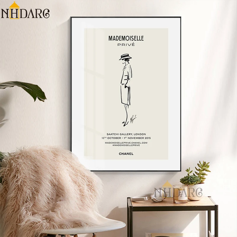 Современная мода основатель Vogue мадемуазель Девушка Печать холст картина плакат искусство настенные картины для гостиной украшение дома