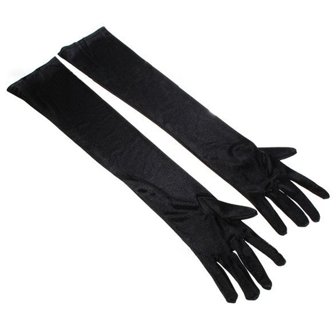 

2019 New Fashion Gloves Womens Satin Long Gloves Opera Evening Party Prom Costume Gloves velvet handschoenen laser gloves