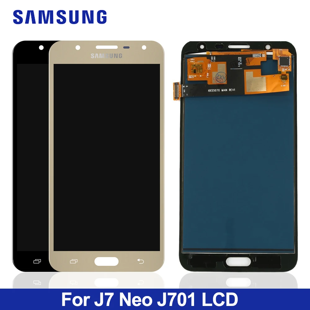 

Phone LCD Can Adjustable For Samsung Galaxy J7 neo J701 J701F J701M Display Touch Screen Digitizer Assembly LCD Replacement
