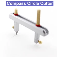 10~ 140 мм регулируемый циркуль Круглый резак круглый нож термоусадочная пленка режущий инструмент для лоскутного шитья пленка виниловая Резина Кожа