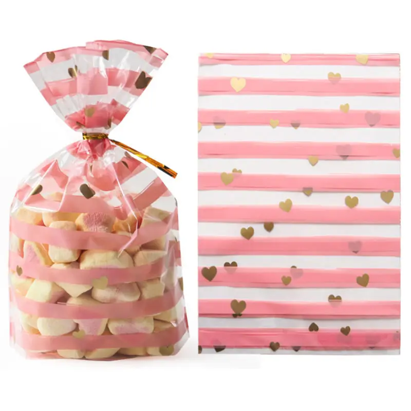  50Pcs Plume Plastic Bag Creative Cookie Candy Bags Wedding Birthday Favors Easter Birthday Party Sn - 32986585821