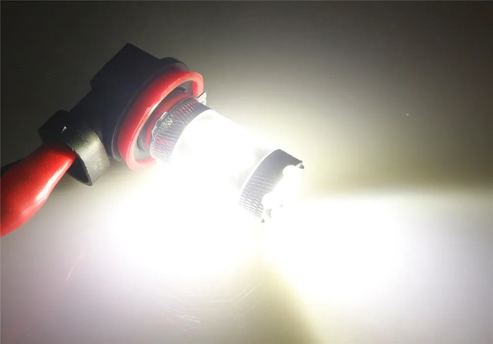 2 шт. Ультра белый светодиодный светильник для противотуманных фар аксессуары комплект для преобразования лампы H8 H11 80 Вт Высокая мощность 6500k 19Mar22