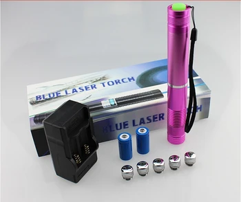 

Powerful 450nm 5000000m Strong power military blue laser pointer burning match candle lit cigarette wicked lazer torch 500Watt