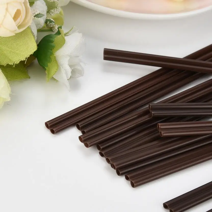 

100 Pcs 18 CM Coffee Straw Plastic Drinking & Stirring Tea Milk Tool Supplies 2017 o25