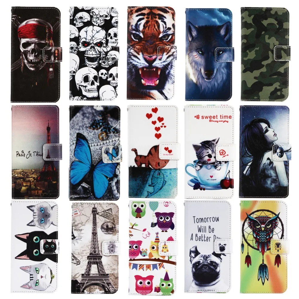 GUCOON الكرتون حالة المحفظة ل Highscreen Zera F (rev. s) 4.0 \ GUCOON الكرتون حالة المحفظة ل Highscreen Zera F (rev. s) 4.0 \