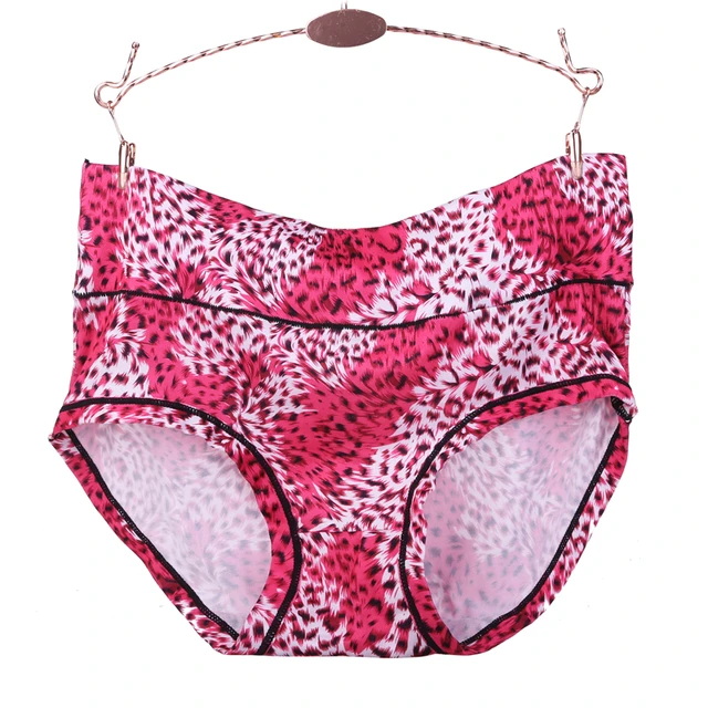 Women's Sexy Leopard Panties Seamless Cotton Breathable Panty Briefs