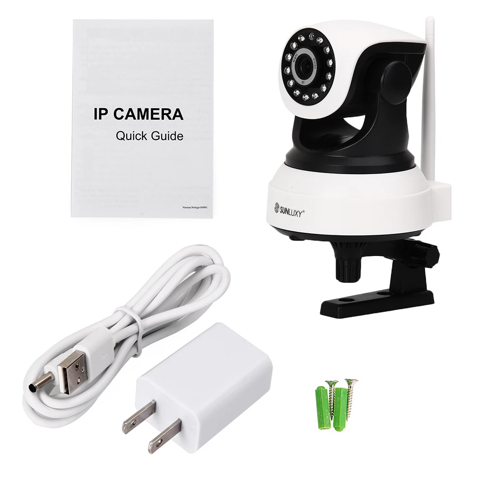 SUNLUXY 720P HD WiFi IP камера 1MP беспроводная сеть Onvif CCTV детская P/T ИК ночного видения