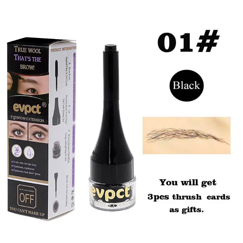 

3G 4D Eyebrow Instant Extension Natural Makeup Brow Wool Hair Fiber Waterproof Brush Female Male Cosmetics