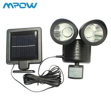 Mpow Dual Head Solar Light 22 LED Waterproof Solar Lamp PIR Body Motion Sensor Light Outdoor Garden Yard Spotlights Floodlight