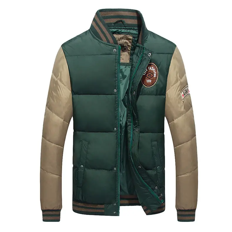 2018 Men 50% White Duck Down Jacket Winter Baseball Collar Male Parka Jacket Coat Man Brand Clothing Muls High Quality Outerwear 06