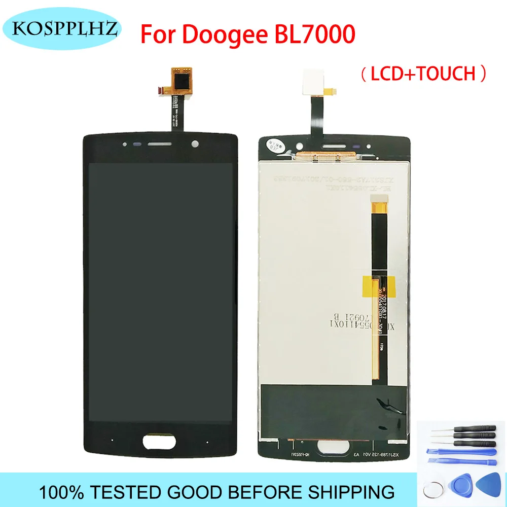 ЖК-дисплей и тачскрин Для Doogee BL7000 5 дюйма 100% испытанный дигитайзер в сборе замена