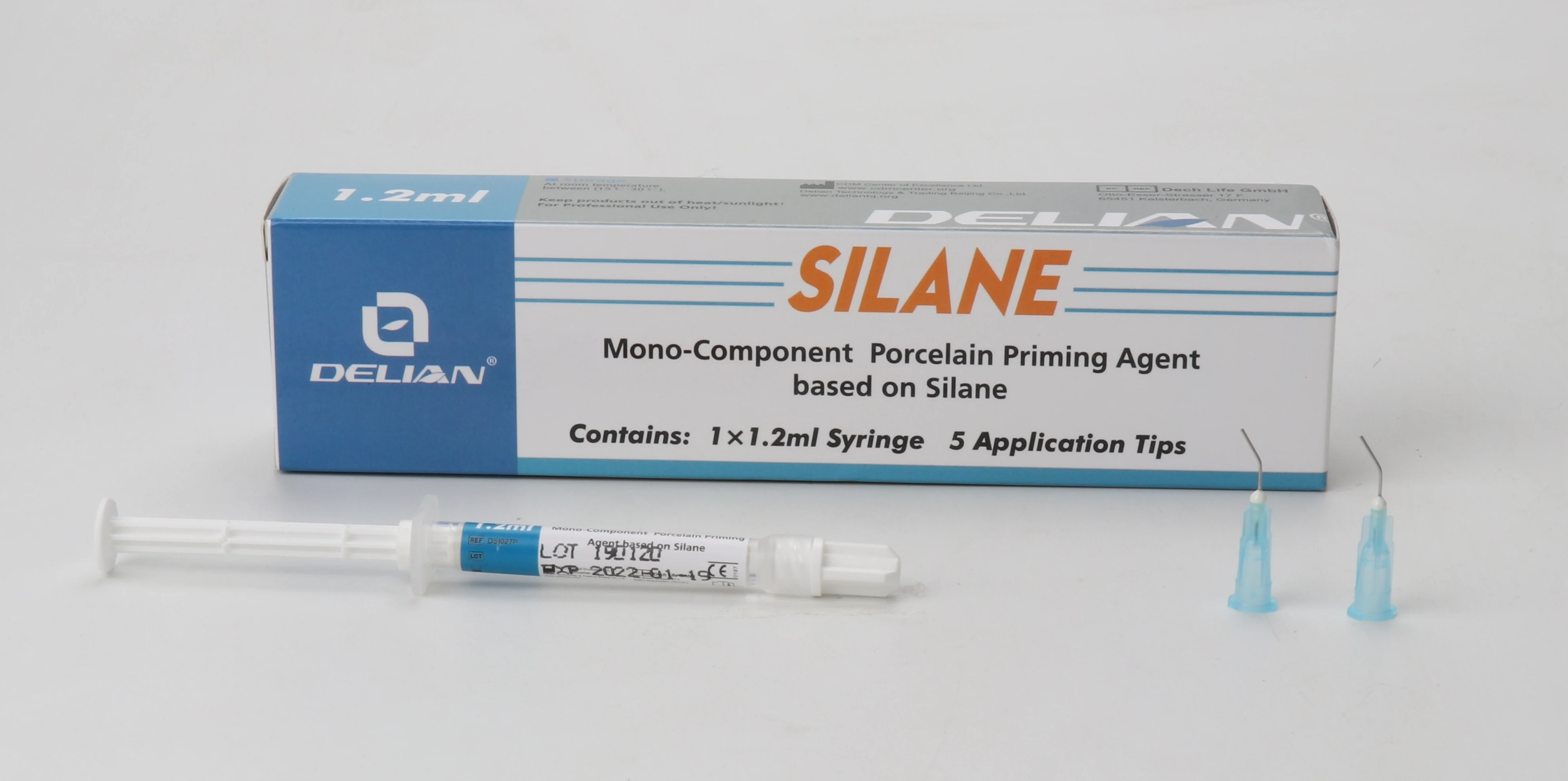 

Silane Mono Component Porcelain Priming Agent for Composite and Resin Bonding System Dental Product