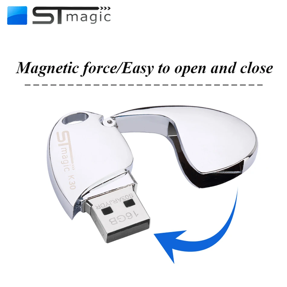 STmagic полностью металлический USB 3,0 высокоскоростной USB флэш-накопитель яйцо динозавра 16 ГБ 32 ГБ 64 Гб 128 ГБ Магнитная Флешка-браслет карта памяти