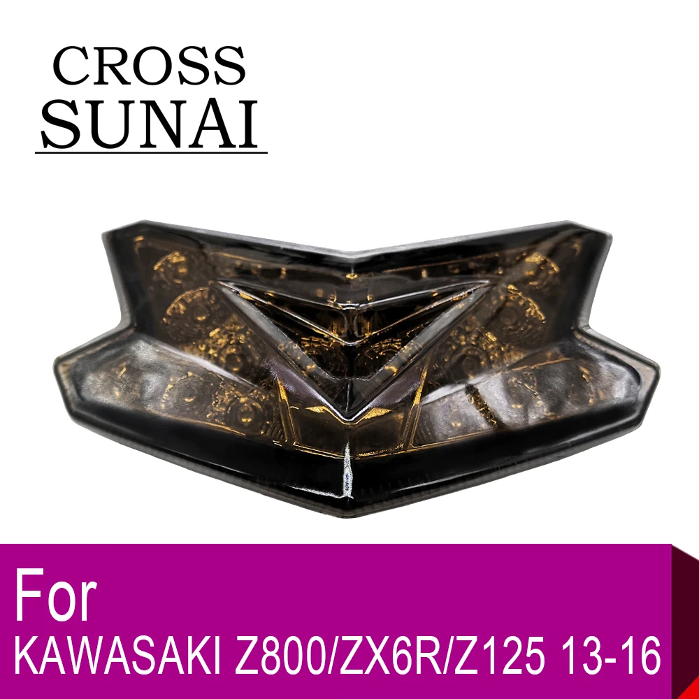 

Motorcycle LED Tail Light FOR KAWASAKI Z800 ZX6R Z125 2013 2014 2015 2016 Turn Signal Light Brake Light Accessories Assembly