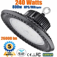 Высококачественный Профессиональный UFO светодиодный светильник с высоким заливом s ufo промышленный highbay DLC IP65 светильник для гаражной мастерской мощный внутренний светильник ing