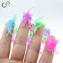 10 шт. дизайн животных крутая Хэллоуин Танцевальная вечеринка аксессуары игрушки Светящиеся кольцо в форме насекомого светящаяся в темноте игрушка для детей GYH