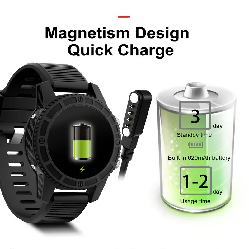 

High definition display screed sports watch heart rate fitness monitor smart wrist watch large number of dials male smart watch
