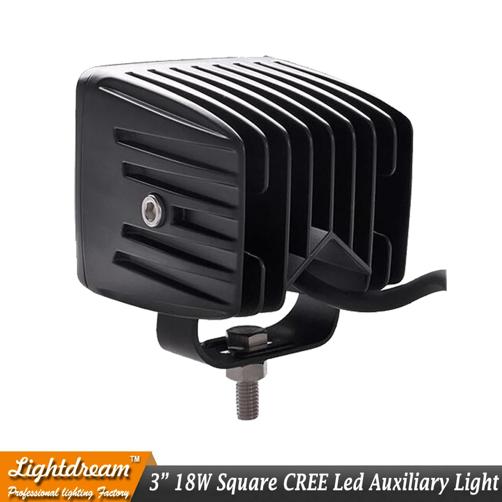 Пара 6 светодиодный квадратный точечный луч 18W 12V 24V рабочий светильник прожекторы